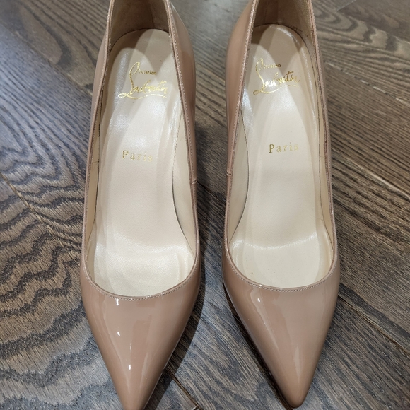 Christian Louboutin Patent Nude Pigalle 85 Pumps Brand New - Picture 4 of 4